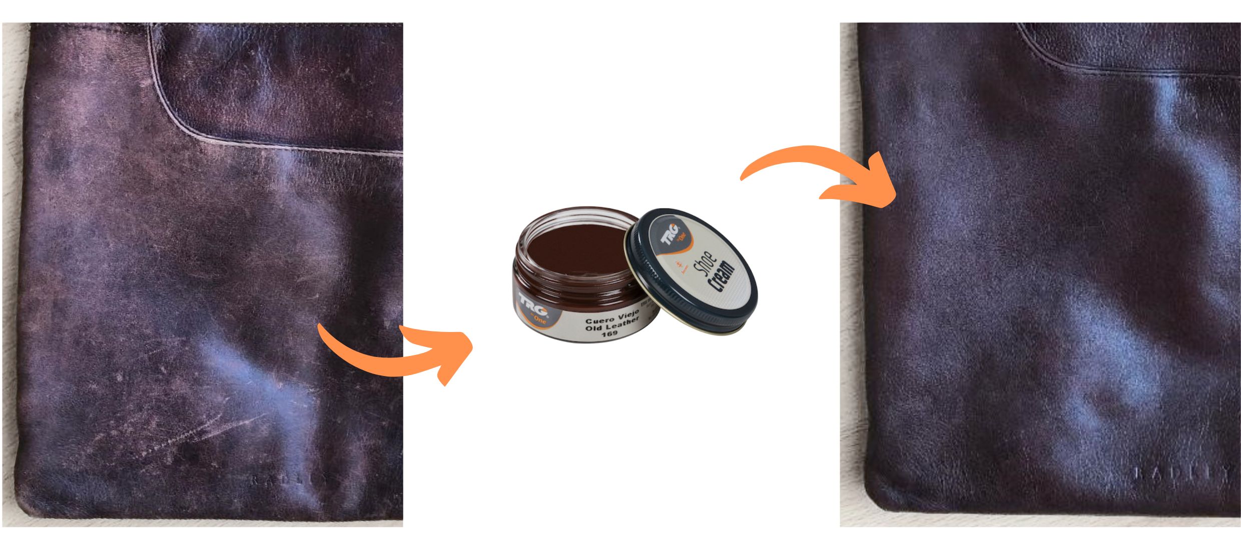 Hnědý Krém na kožené hnědé tašky 169 Old Leather Shoe Cream TRG